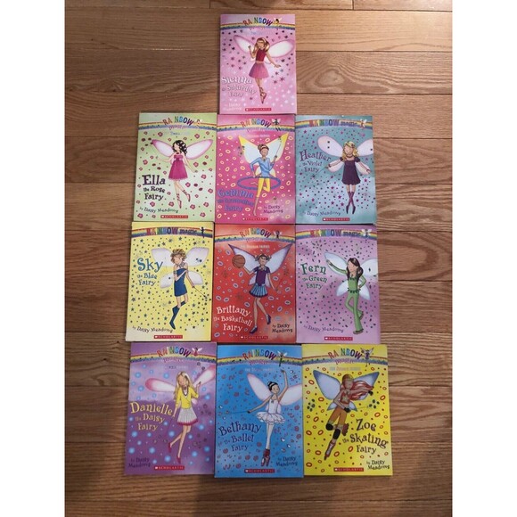 10 Rainbow Magic Fairy Book lot of paperback books kids Daisy Meadows - V. GOOD - Picture 1 of 11